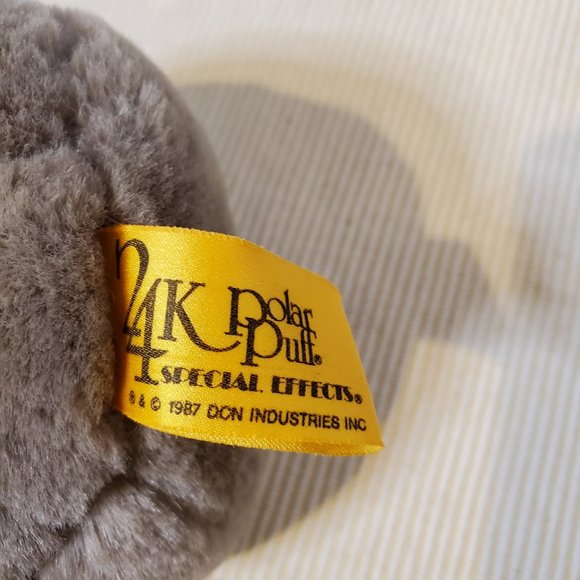 Vintage 1987 24K Polar Puff Koala Bear Special Effects Head Turns Fat Tummy 8 in - Picture 6 of 9